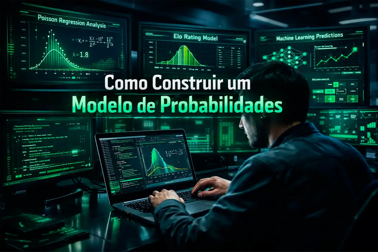 Profissional trabalhando em laptop com gráficos e análise de dados em escritório moderno e organizado