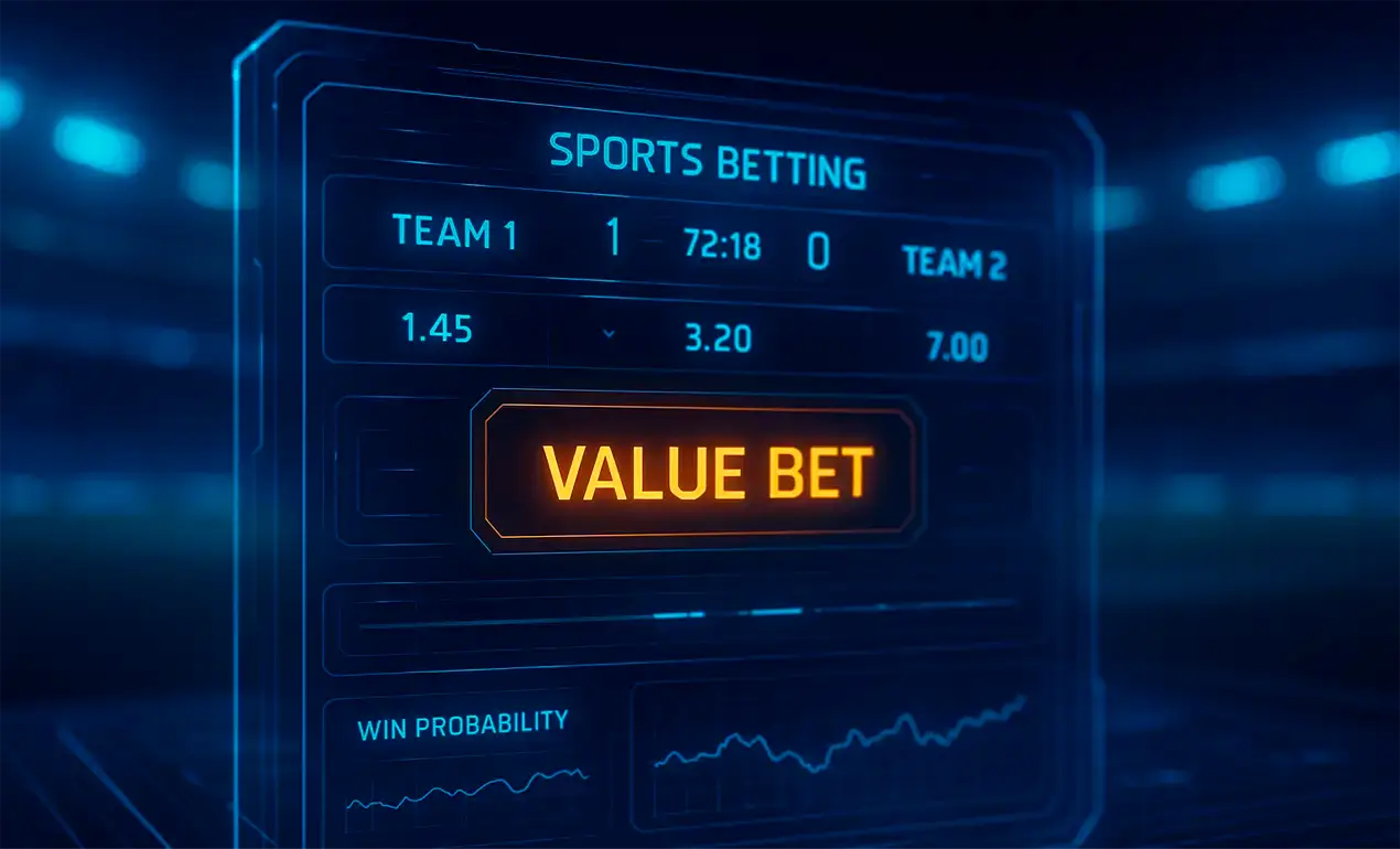 Ilustração mostrando conceito de odds e probabilidades em apostas esportivas